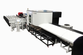 OMP srl presenta il laser tubo TF220 3D per lavorare tubi da 20mm a 220mm di diametro