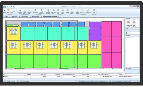 Almacam Punch, software di programmazione per macchine punzonatrici.