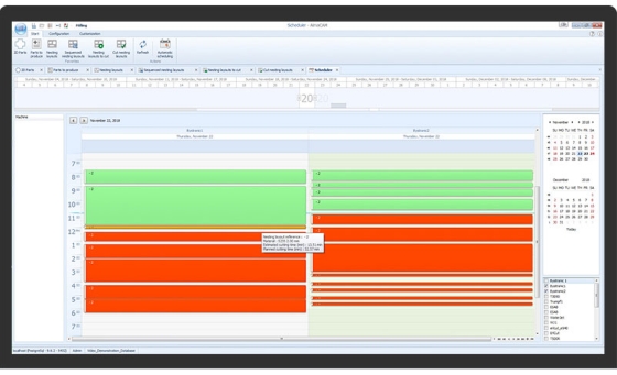 Gli strumenti di pianificazione della produzione per la lavorazione della lamiera sono integrati nella suite software Almacam.