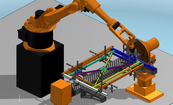 Almacam Weld, software di programmazione off-line per robot di saldatura. 